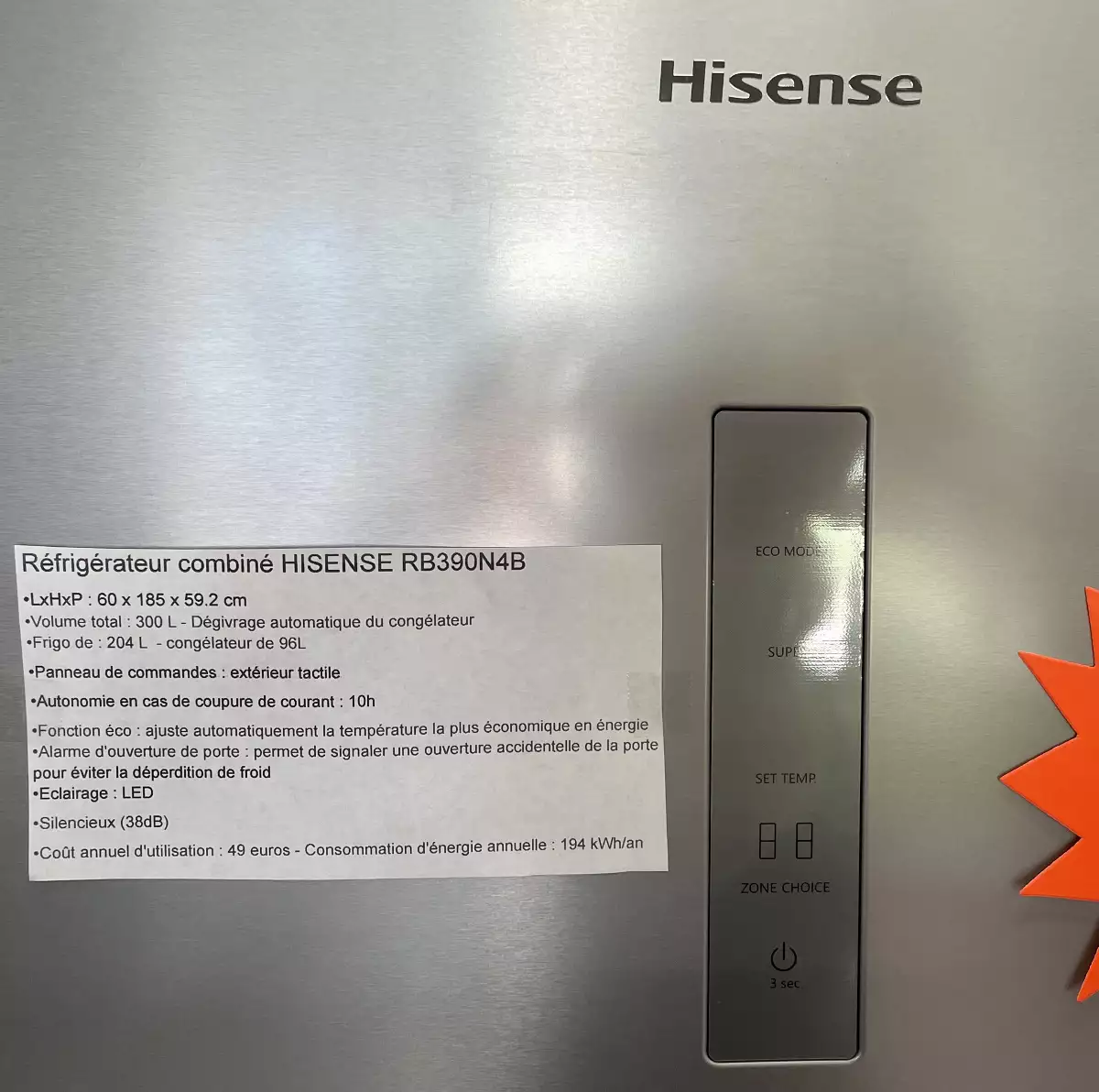 Réfrigérateur HISENSE RB390N4BC31